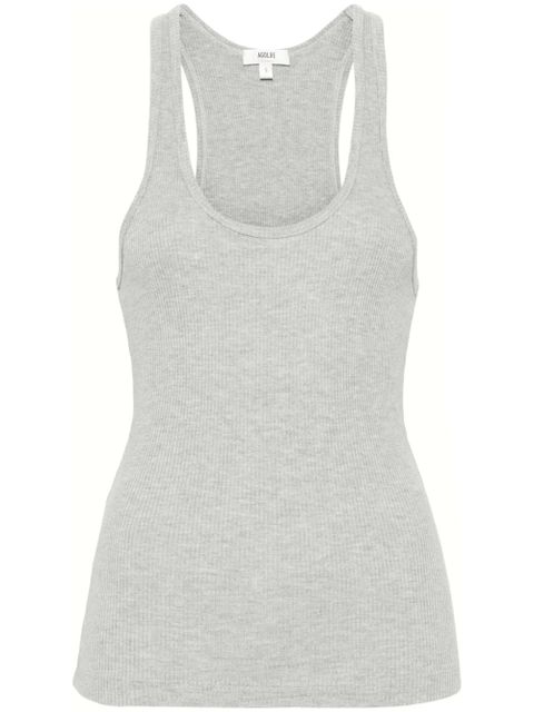AGOLDE Bianca ribbed tank top - Grey