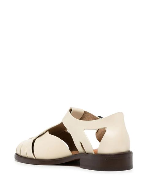 Hereu Pesca cut-out leather sandals - Neutrals