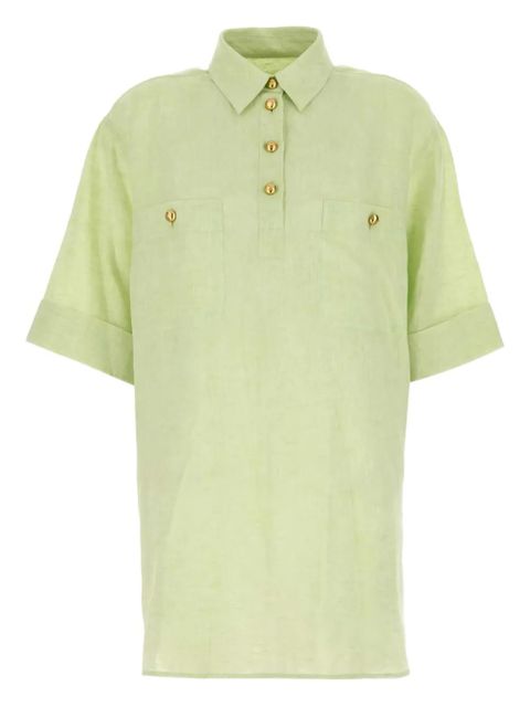 Valentino Garavani linen shirt - Green - zdjęcie produktu nr 1