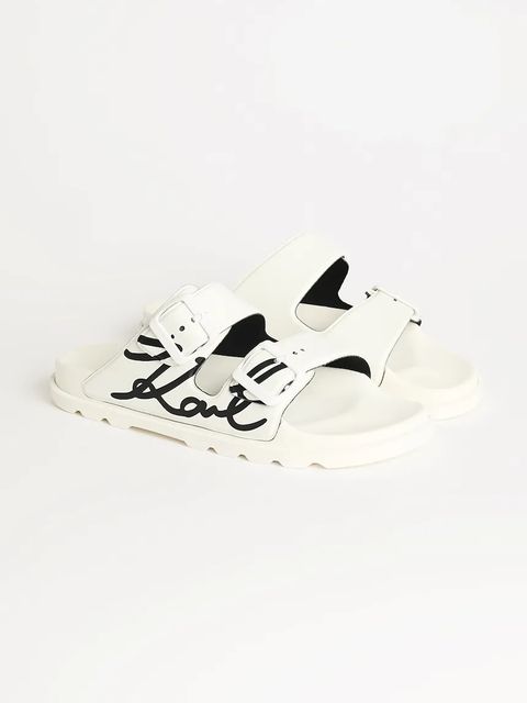 Karl Lagerfeld klapki KONDO TRED damskie kolor biały KL80972 - zdjęcie produktu nr 2