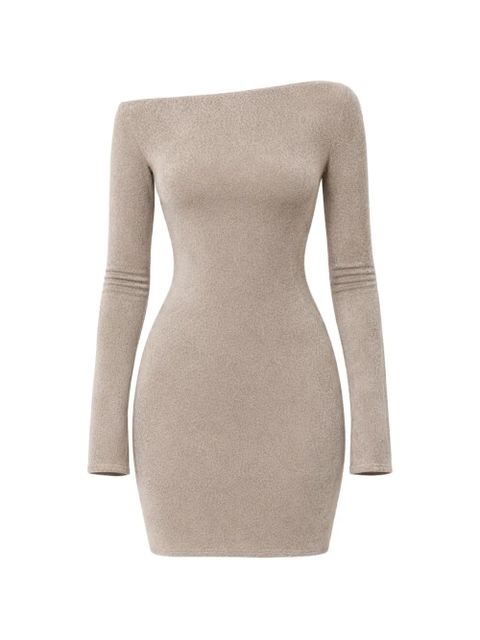 Reformation Vivien long-sleeve knit mini dress - Neutrals - zdjęcie produktu nr 1