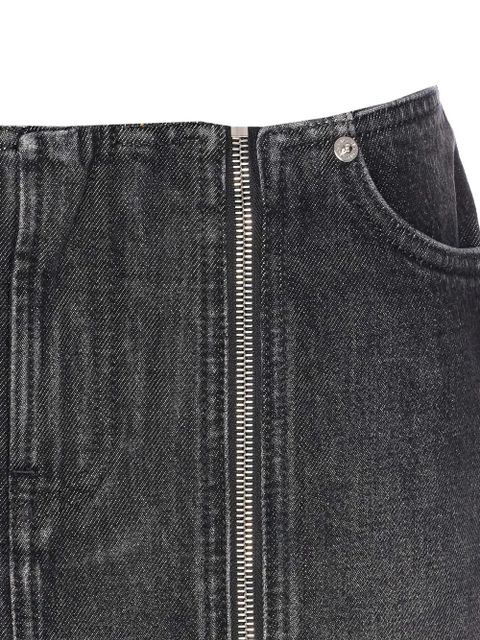 Jean Paul Gaultier zip-front pocket mini skirt - Grey