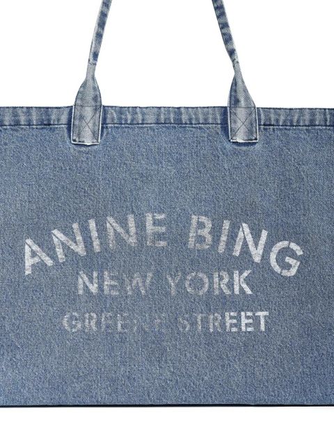 ANINE BING Leo tote bag - Blue - zdjęcie produktu nr 2