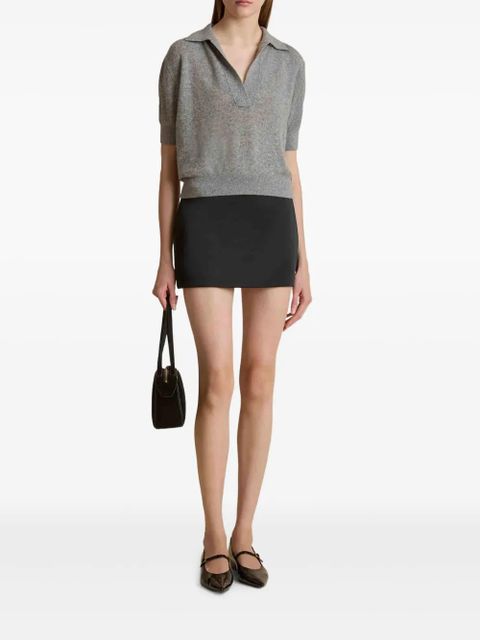 KHAITE Jett mini skirt - Black