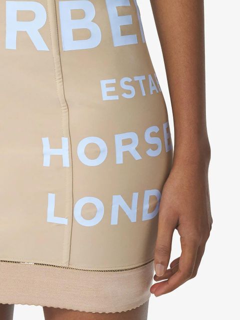 Burberry Horseferry print mini skirt - Brown