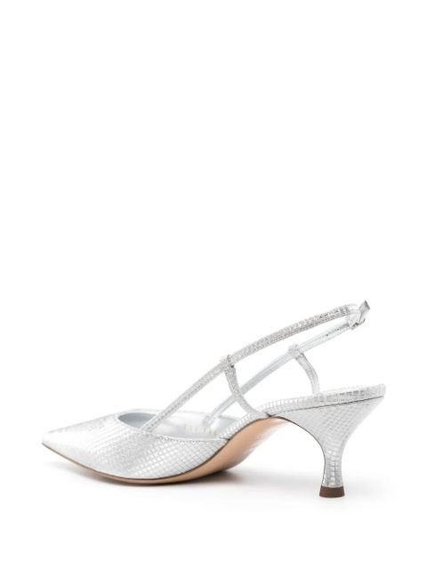 Casadei Scarlet Diadema 65mm slingback pumps - Silver