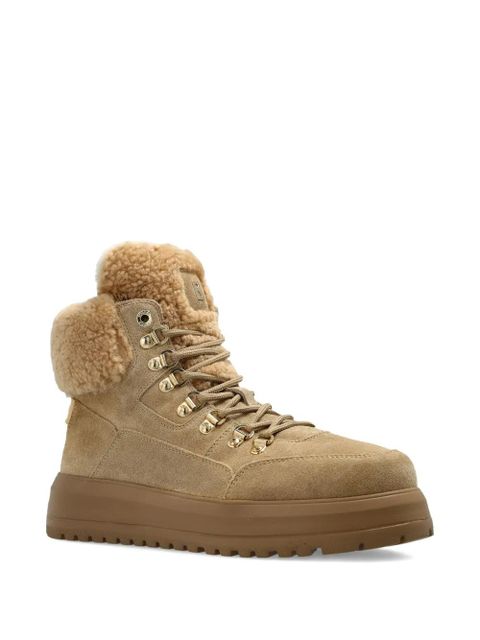 BOGNER lace-up shearling boots - Neutrals