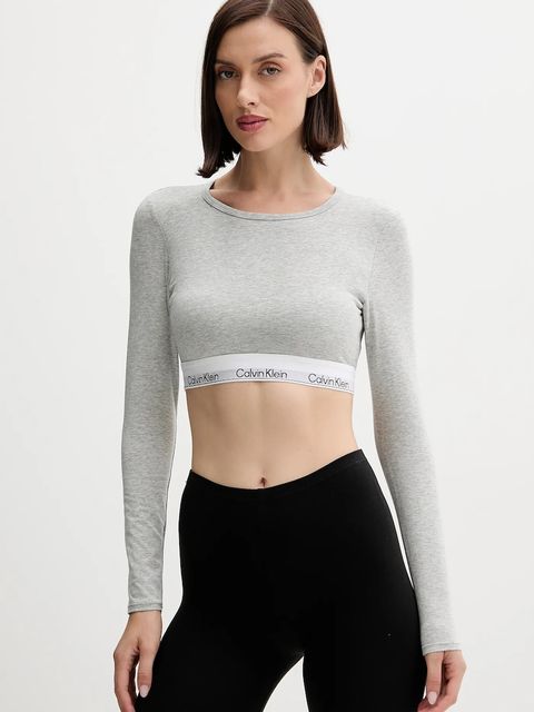 Calvin Klein Underwear longsleeve kolor szary LV00QF8600 - zdjęcie produktu nr 1