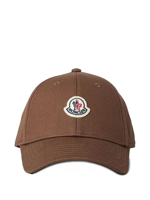Moncler logo-patch baseball cap - Brown - zdjęcie produktu nr 1