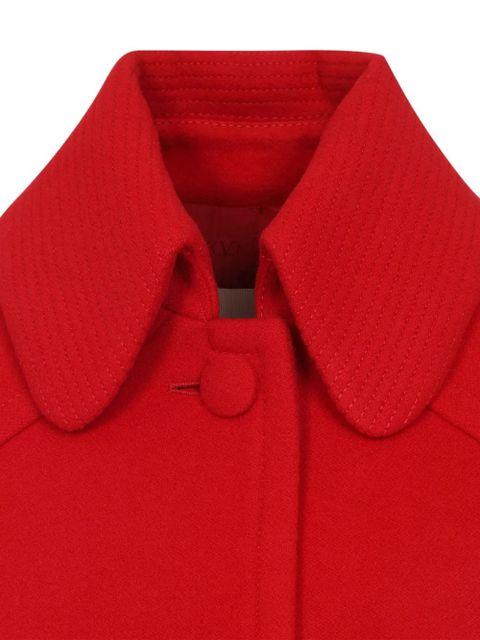 Valentino Garavani button-fastening wool coat - Red