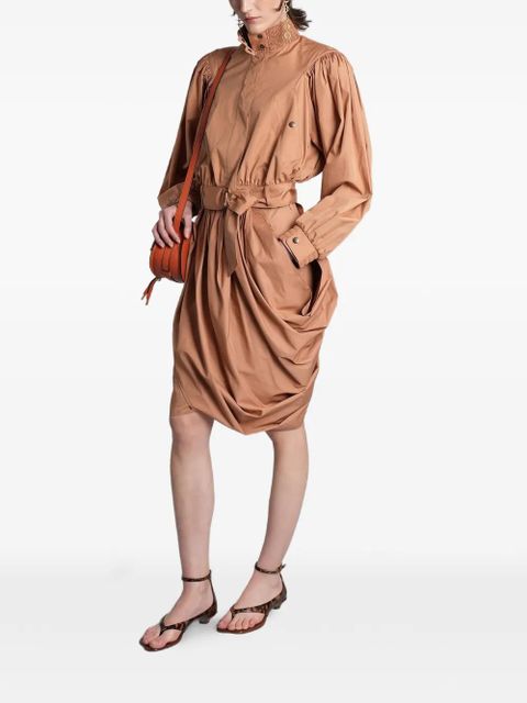 Chloé belted puff-sleeve jacket - Brown - zdjęcie produktu nr 2