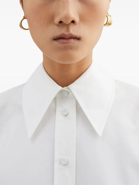 Jil Sander tie-detail cotton shirt - White