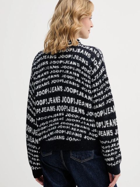 Joop! sweter z domieszką wełny damski kolor granatowy 30048399