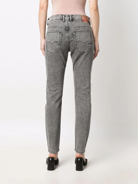 Diesel logo-patch denim jeans - Grey