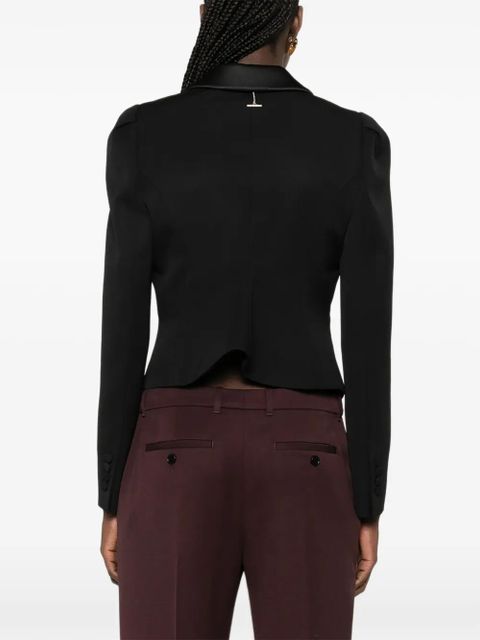 Alexander McQueen shawl-lapel fitted blazer - Black