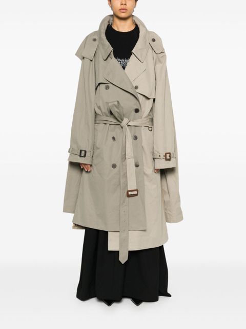 Balenciaga Double Sleeve trench coat - Neutrals