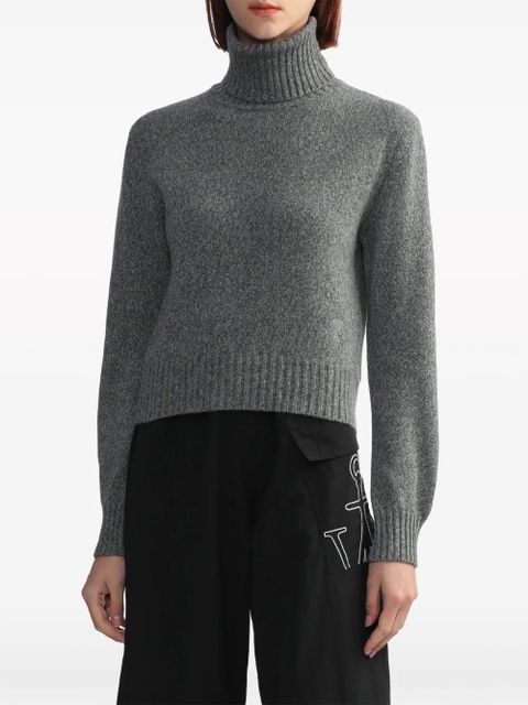 AMI Paris Ami de Coeur mélange-effect jumper - Grey