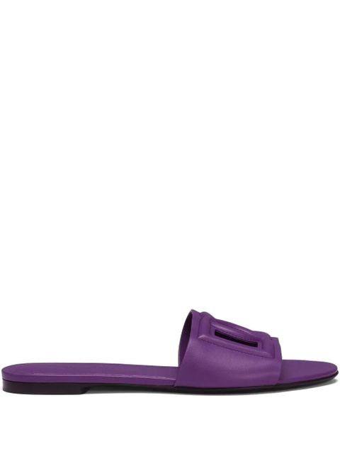 Dolce & Gabbana leather sandals - Purple - zdjęcie produktu nr 1