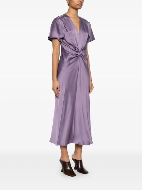 Victoria Beckham satin maxi dress - Purple - zdjęcie produktu nr 2