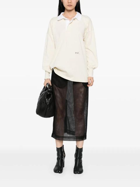 Maison Margiela cotton long-sleeves top - Neutrals