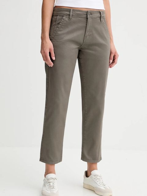 G-Star spodnie damskie kolor szary proste high waist D25257.C106 - zdjęcie produktu nr 1