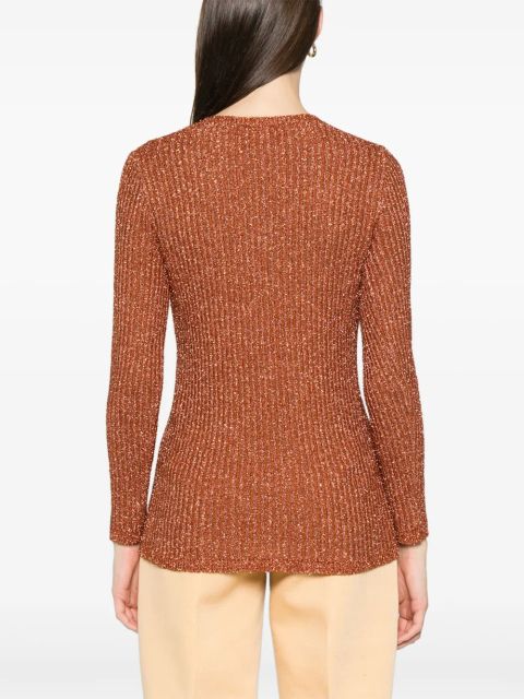 Valentino Garavani lurex sweater - Orange