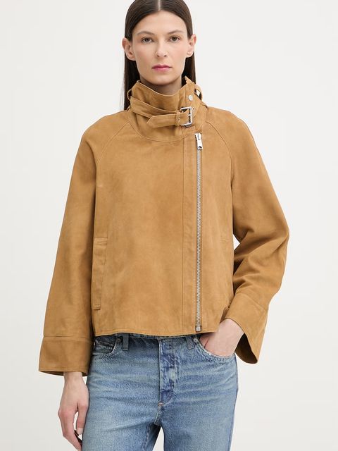 AllSaints ramoneska damska zamszowa RHODES - zdjęcie produktu nr 1