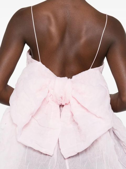 Cecilie Bahnsen Veronica matelassé-effect tank top - Pink