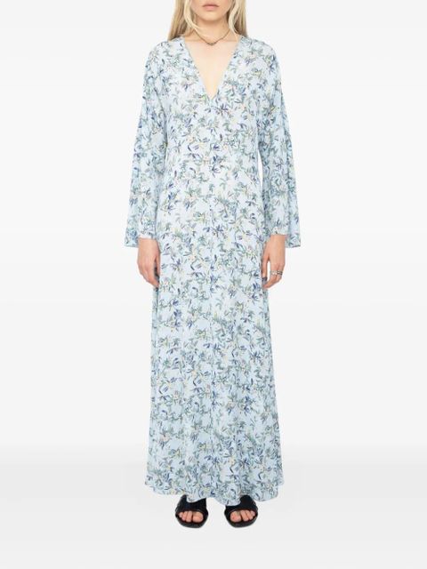 Zadig&Voltaire Rasato maxi dress - Blue