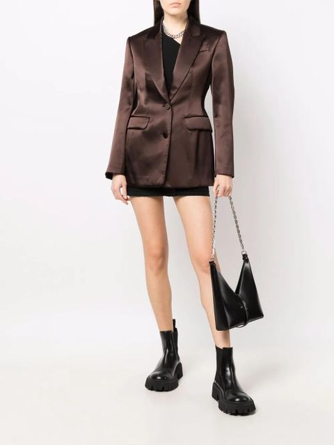 Alexander McQueen single-breasted tailored blazer - Brown - zdjęcie produktu nr 2