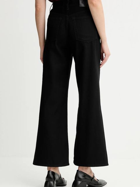 Calvin Klein jeansy damskie kolor czarny LV047D770G