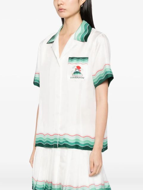 Casablanca Montagne Ondulee shirt - White