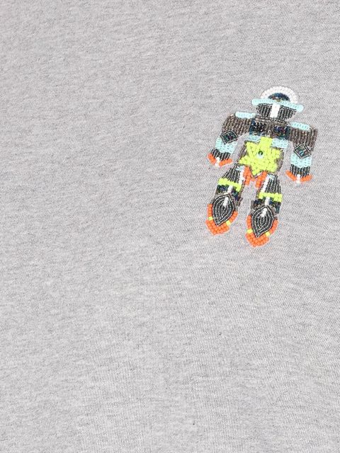 Essentiel Antwerp beaded-robot sweatshirt - Grey