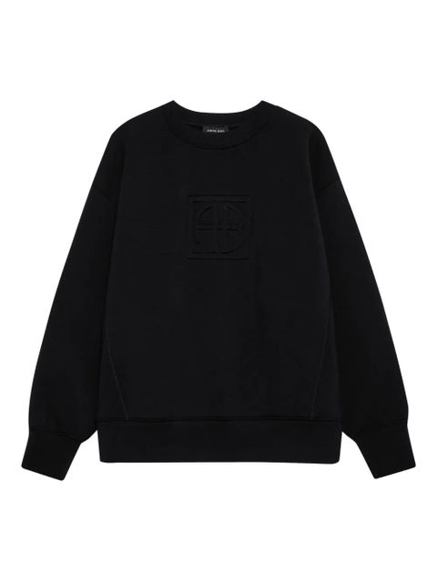 ANINE BING Alto monogram sweatshirt - Black - zdjęcie produktu nr 1