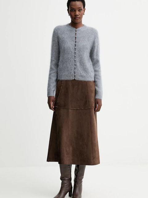 Rag & Bone kardigan kaszmirowy damski kolor szary RG6425F6MCA