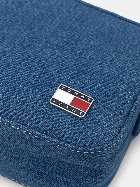 Tommy Jeans torebka jeansowa kolor granatowy AW0AW17874