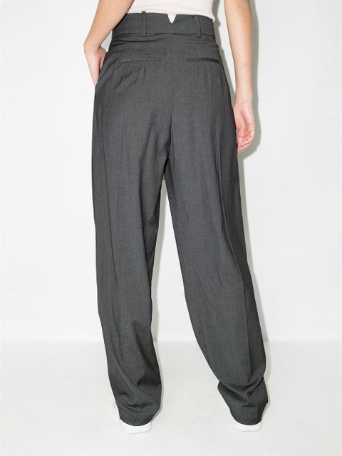 The Frankie Shop Gelso high-waisted darted trouser - Grey