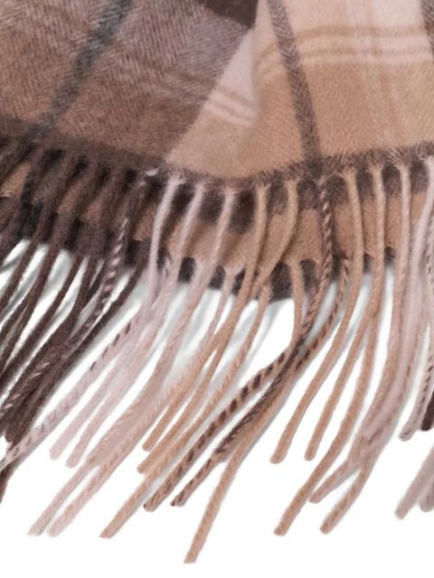 Maje checked fringed scarf - Brown - zdjęcie produktu nr 2
