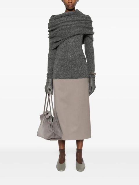 ENTIRE STUDIOS Bound off-shoulder sweater - Grey