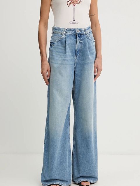 Guess jeansy damskie kolor niebieski W5BA3T D0742 - zdjęcie produktu nr 1