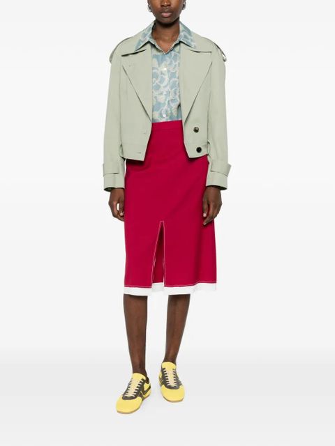 Marni split-hem midi skirt - Red - zdjęcie produktu nr 2