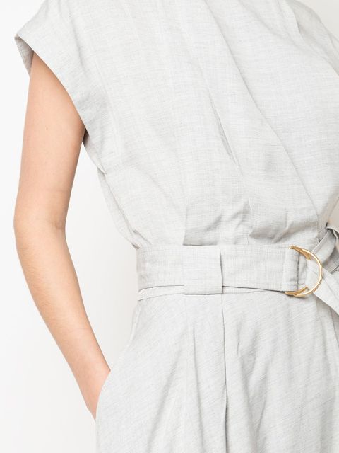 Proenza Schouler buckled wrap long dress - Grey