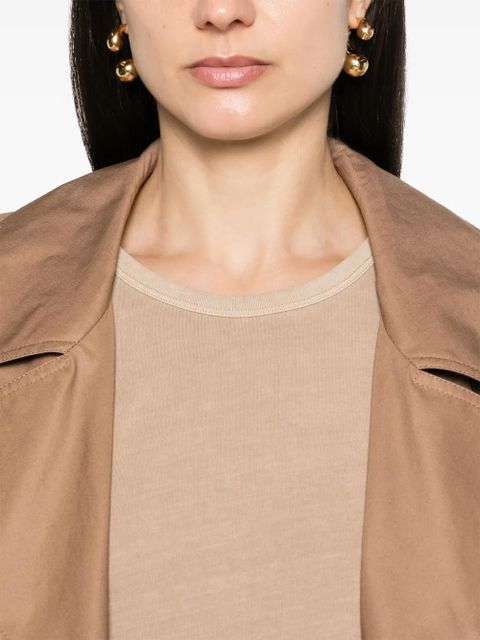 Sportmax scoop-neck cotton tank top - Neutrals - zdjęcie produktu nr 2