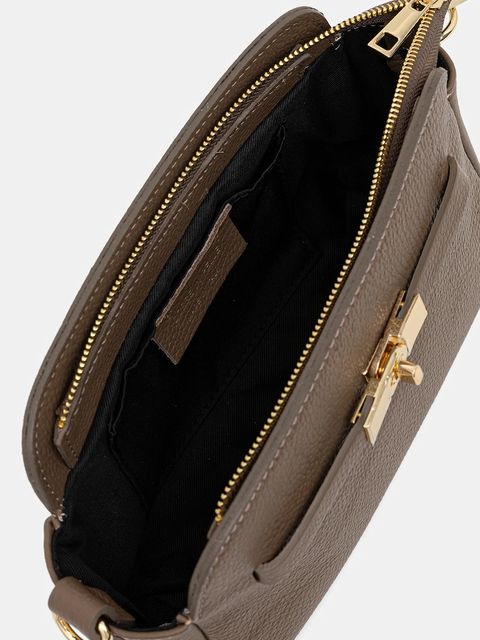 Answear.LAB torebka skórzana kolor beżowy