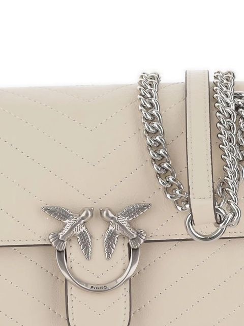 PINKO Classic Love quilted shoulder bag - Neutrals