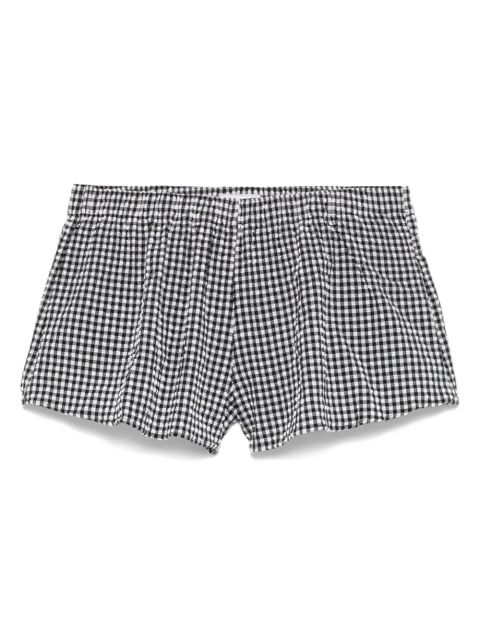 Hunza G checked shorts - Black - zdjęcie produktu nr 1
