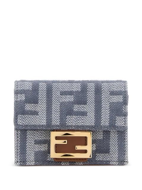 FENDI mini Denim baguette bag - Blue - zdjęcie produktu nr 1