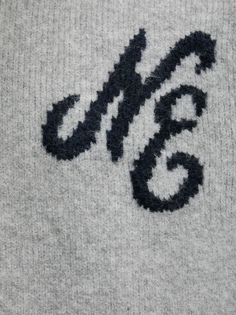 New Era sweter z domieszką wełny kolor szary 60684380