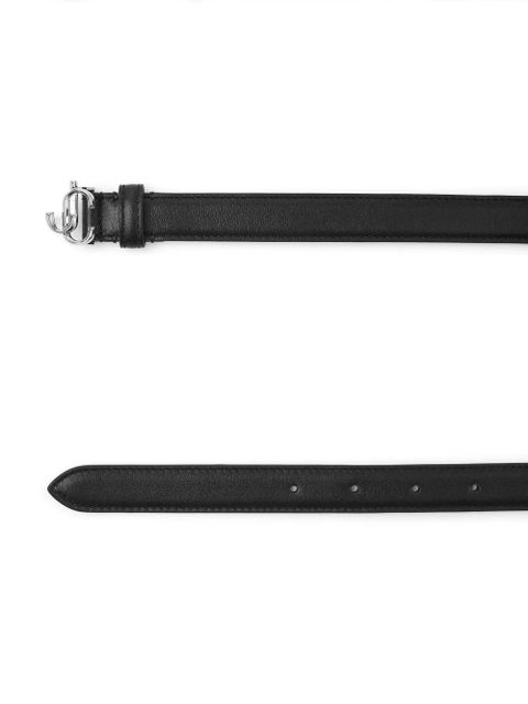 Jimmy Choo Helina logo-buckle leather belt - Black - zdjęcie produktu nr 2