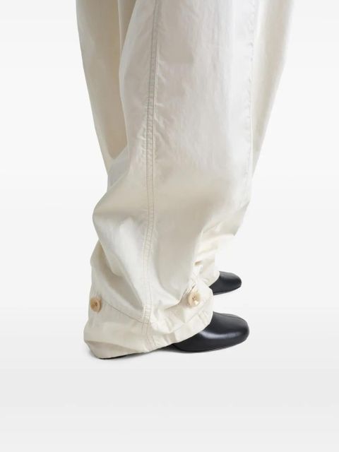 LEMAIRE Volume trousers - White